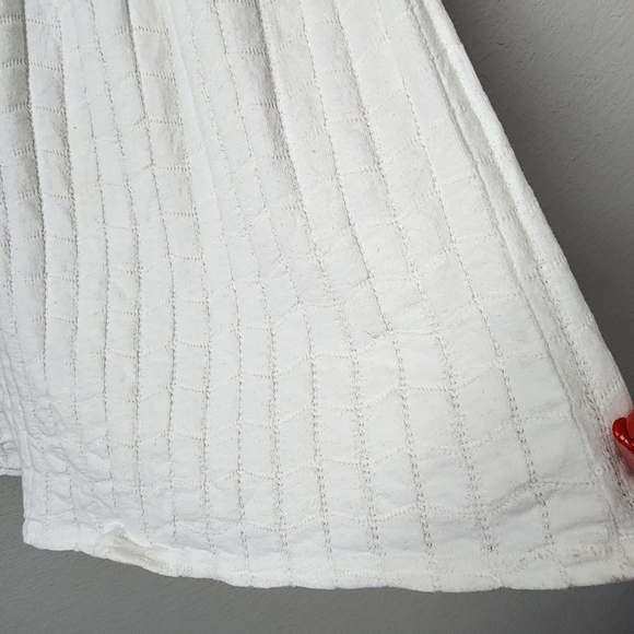 DAVID WAYNE x VINTAGE quilted midi skirt in white M - Picture 8 of 9
